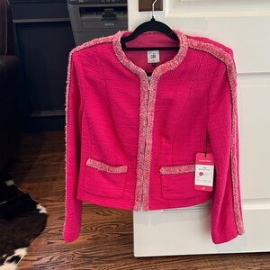 CAbi Pink Textured Blazer